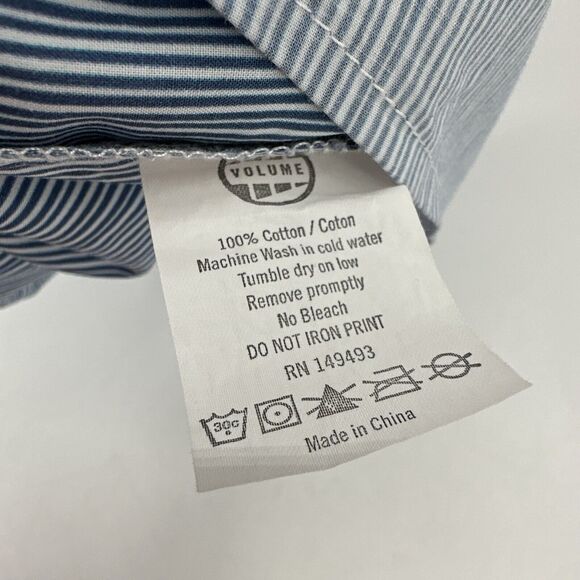 SURF THE EARTH Shirt Mens XXL Button Up Blue Cotton Coastal Short Sleeve - Picture 6 of 8